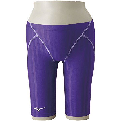 MIZUNO(ミズノ) レース用 競泳水着 ジュニア ボーイズ ストリームアクセラ ハーフスパッツ 130cmサイズ 69:バイオレット FINA承認 N2MB8421のサムネイル