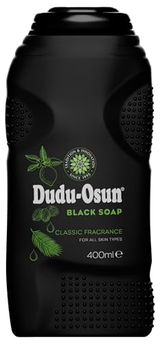 Dudu-Osun Liquid Black Soap 400ml (14 oz) - New! With Shea Butter Aloe Osun & Honey - No Added Colors - Original Authentic African Black Soap