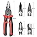 5in1 Multifunctional Intehangeable Heads Pliers Set Steel Wire Pliers Vise Stripping Pliers Set Multi-Purpose Electronic Maintenance Tools for Electrician