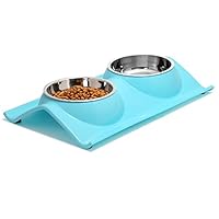 Algopix Similar Product 16 - UPSKY Double Dog Cat Bowls Premium