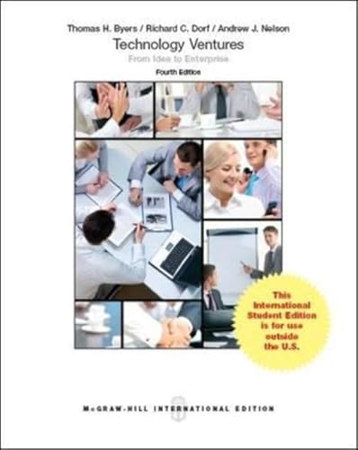 Technology Ventures From Idea to Enterprise 1259252752 Book Cover