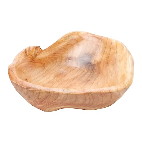 ULTECHNOVO 1 Pieza Plato De Fruta De Madera Maciza Frutero Pequeño Bol Frutero Para Encimera De Cocina Cuenco De Cesta De Frutas Cuenco Creativo Para Espeleología