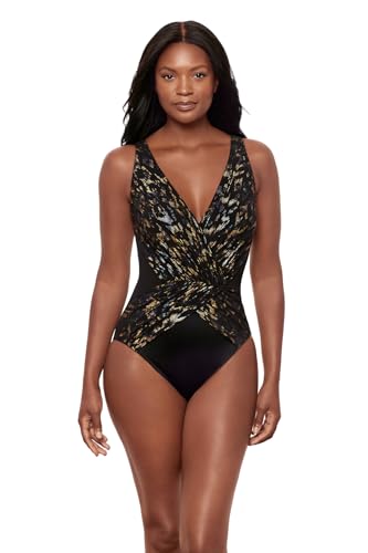 Maillot de bain amincissant Miraclesuit Ibiza pour sublimer les courbes féminines en noir