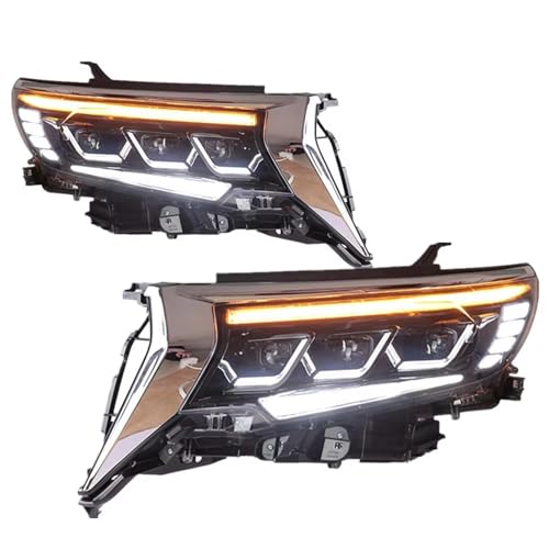 �t���i Compatible With For Prado Headlights 2018 2019 2020 2021 �����h�N���[�U�[�p �����p�w�b�h���C�g�A�N�Z�T���[ �J�[�t�����g���C�g 2�Z�b�g