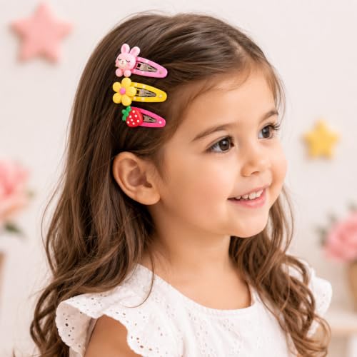 Image of Multicolor Tic-Tac Hair Clip For Baby Girls, Toddler Girls & Women Pack of 20 (BABY CLIP)