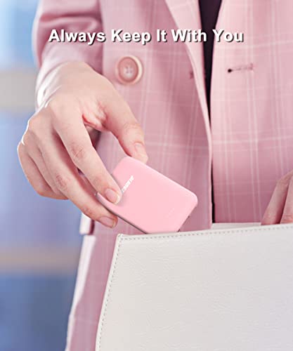 Alongza 2 Packs Portable Phone Charge Built In Cable Small Size Power Banks 4500Mah Mini Usb C Battery Pack For Iphone 14,13,12,11,Xs,Xr,X, Pro Max #TOP4