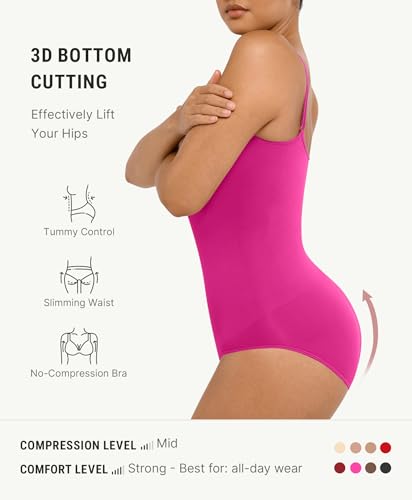 Image of FeelinGirl Shapewear Bodysuit Tummy Control Body Shaper for Women