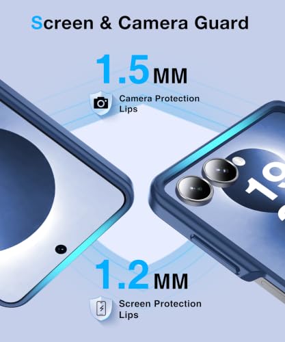 Image of NO.1 Magnetic for Samsung Galaxy Z Flip 8 Case with MagSafe | [Military Grade Drop Tested][Translucent Matte][Anti-Fingerprint] Soft Silicone Bumper for Samsung Flip 8 Case Slim,Blue