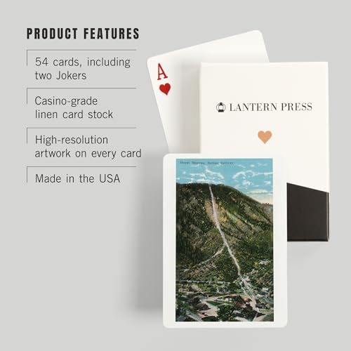 Baraja de póker Lantern Press tamaño poker 52 cartas miniatura 3