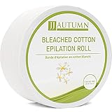 JJ Autumn Professional Spa Quality - Bleached Cotton Waxing Strips For Wax Hair Removal, 40-Yard...