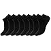 Aibrou Calcetines Corto Hombre 6,8,10 Pares Calcetines Algodón Cómodo y Transpirable para Deporte,Fitness,Tenis,Correr,uso de Diario Blanco/Negro/Gris (EU 38-46)