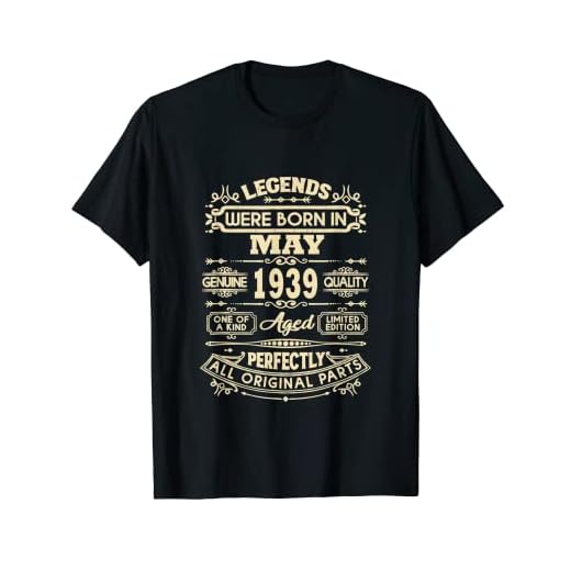 Legends Were Born In May 1939 - Regalos de cumpleaños para hombres y mujeres Camiseta