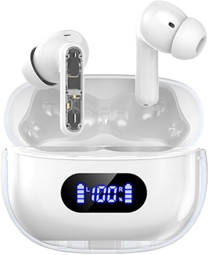 Wireless Earbuds P1 PRO, Earphones Wireless Bluetooth Headphones with Clear Call Mics Ear Buds, Comfortable Fit, IPX7 Waterproof Long Battery Life, 30H Playtime for Sports Workout