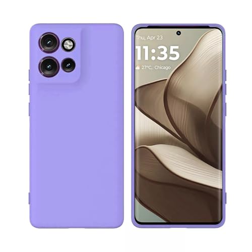 Image of Back Cover for Motorola Moto Edge 50 Neo 5G | Full Camera Protection | Premium Liquid Silicon Case | Flexible Bumper Case for Motorola Moto Edge 50 Neo 5G (Purple)