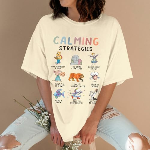 Calming Strategies T-Shirt - Autism Awareness Shirt for Sped Teachers - Mental Health Shirts3