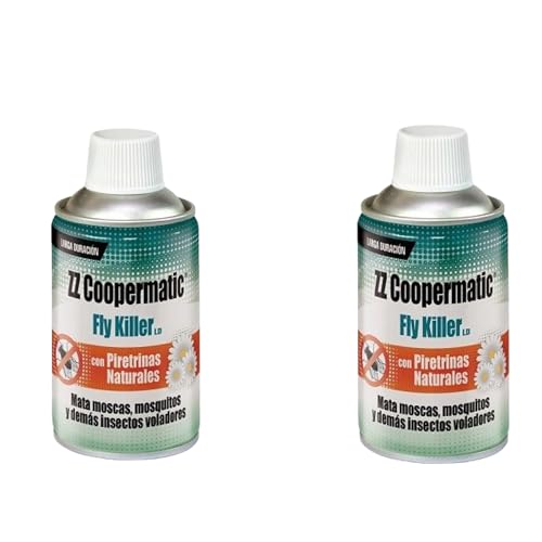 PACK 2 UNIDADES ZZ Coopermatic Fly Killer 250ml   Zelnova. Insecticida eficaz contra moscas, mosquitos y demas insectos voladores. Con piretrinas naturales. Larga duracion.