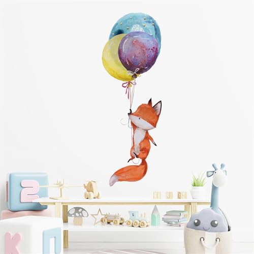 Vinilo Decorativo Infantil Zorro y Globos miniatura 2