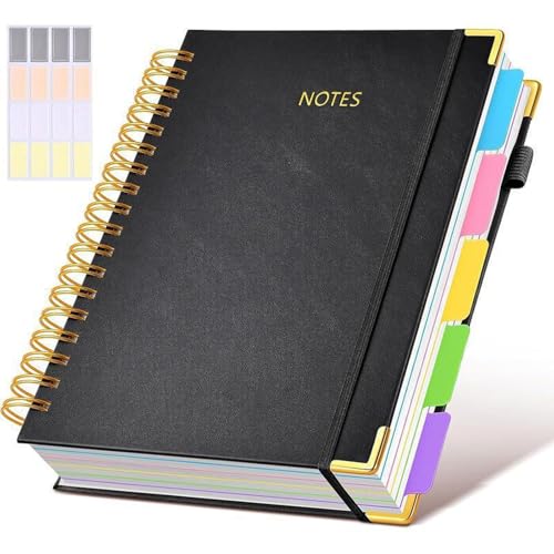Carnet de notes à spirale anti-cornes pour prise de notes quotidienne - 6
