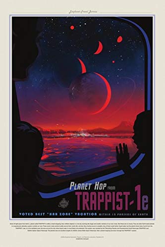 Amazon.com: PosterMerchant NASA/JPL Exoplanet Space Tourism Retro