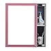 Produktbild J-Z Badezimmerschrank Spiegelschrank Wandbehang Wc Spiegelschrank Aufbewahrungsbox Spiegelfarbe (Farbe: Weiß, Größe: Links), Rosa,