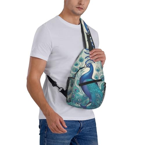 Mochila Sling Negra Crossbody para Senderismo miniatura 7