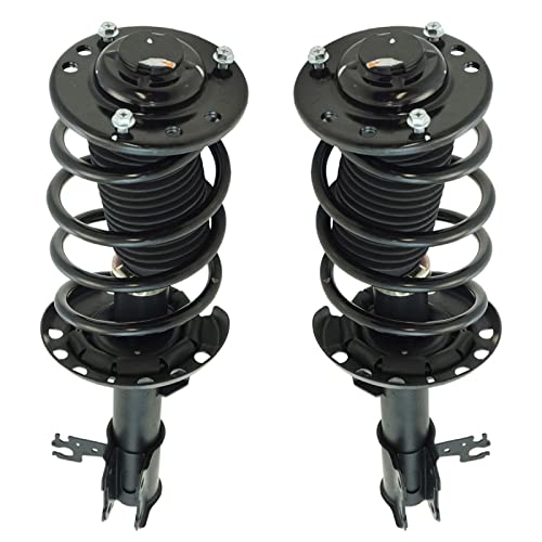 Image of TRQ Front Driver and Passenger Side Strut and Spring Assembly Set | For 03-11 Saab 9-3 Front Wheel Drive