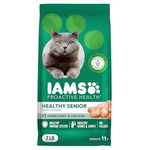 IAMS Proactive Health Healthy Senior Dry Cat Food – with Chicken – 3.18KG (7LB) Bag image 2