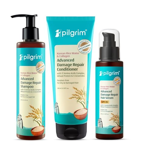 Pilgrim Strength & Repair 3-in-1 Combo for Damaged Hair