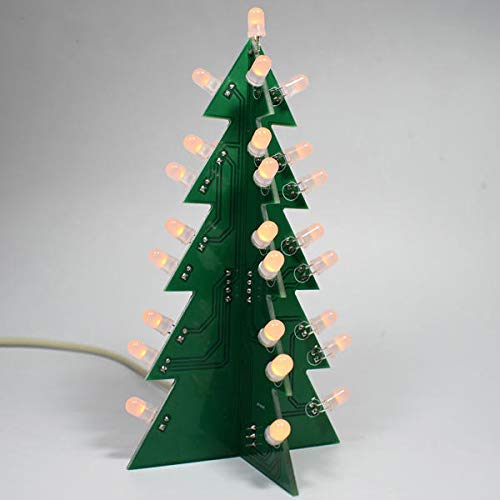 JJK Electronic Kit DIY Star Effect 3D LED Decorative Christmas Tree Kit Provide You with Better Quality (Color : Colorful)