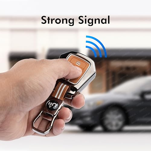 Image of SHOPOFLUX Metal Key Cover Compatible for Honda City | BRV | WRV | CRV | Jazz | Amaze 2 Button Key