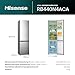 Hisense RB440N4ACA Kühl-Gefrier-Kombination/Höhe 201 cm/Kühlen 178 L/Gefrieren 98 L/LED Beleuchtung, Edelstahl