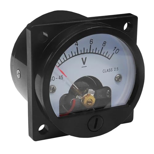 Voltmètre DC SO45 300V Compteur Analogique Rond 47x47mm