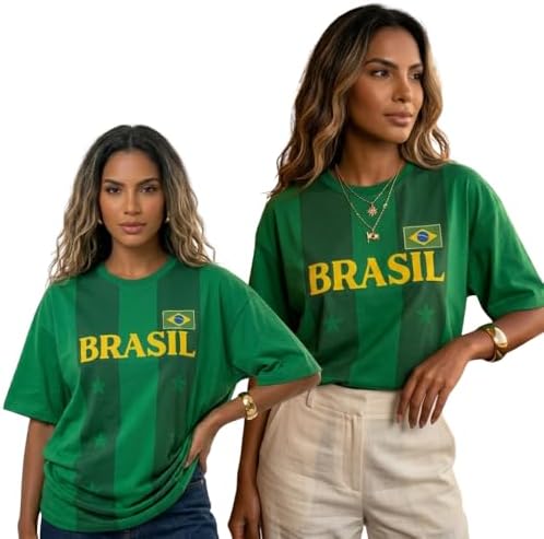 Camiseta Brasil Feminina Verde Algodão Seleção Brasileira Tshirt ...