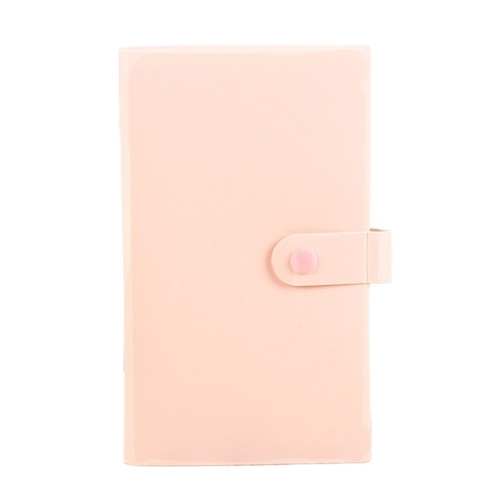 FDzkrtvm Transparent Jewelry Storage Book, Multicolor 120 Card Slots Jewelry Organizer with Buckle Portable Travel Case Earrings(Pink)
