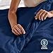 Bare Home Bedding Duvet Cover Oversized Queen Size - Premium 1800 Super Soft Collection - Lightweight, Cooling Duvet Cover - Soft Breathable (Oversized Queen, Dark Blue)
