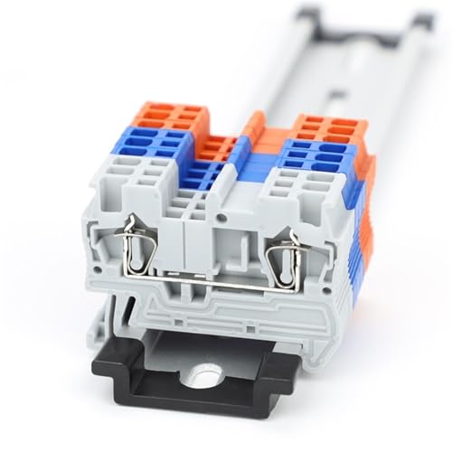 Conector eléctrico de retorno ST1.5 de 16 AWG con resorte naranja, caja de 10 piezas 2
