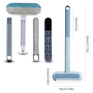 Redreo Tierhaarentferner Multifunktion Langen Griff Fusselrolle für Katzenhaare Hundehaare entfernen, Katzenhaarentferner für Sofa, Bett, Teppich, Kratzbaum