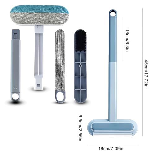 Redreo Tierhaarentferner Multifunktion Langen Griff Fusselrolle für Katzenhaare Hundehaare entfernen, Katzenhaarentferner für Sofa, Bett, Teppich, Kratzbaum
