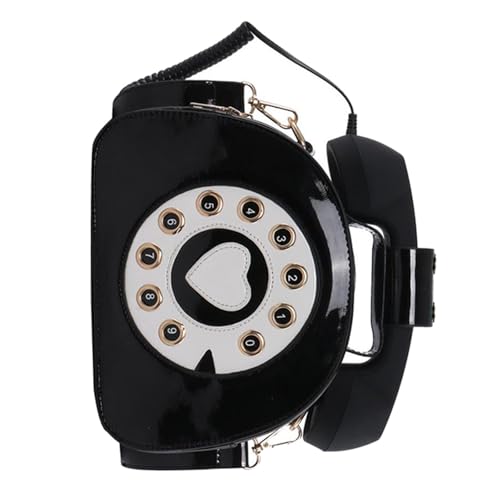 Pochette de rangement portable noire en PU avec bandoulière détachable pour téléphone