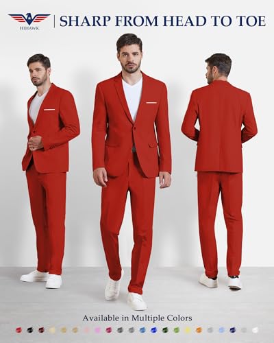 Hihawk One Button Men's Linen Blazer, Slim Fit Casual Suit Jacket, Daily Lightweight Sport Coat2