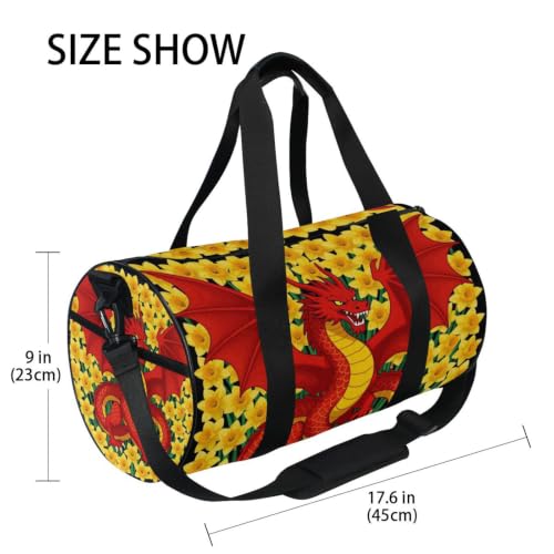 Bolsa de gimnasio ligera con bolsillo interior organizador 4