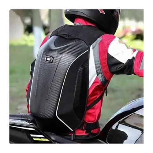 Mochilas concha dura de fibra de carbono para casco de moto 3