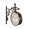 Deco 79 Metal Vintage Style Wall Clock with Scroll Designs 15 x 3 x 16 Black