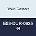 RWM Casters E53-DUR-0625-R Economy 53 Series 7-1/2" High, 6" Durastan Wheel, Rigid Caster