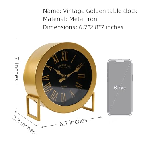 Vintage-Desk-Clock-Digital-ClockShelf-Desk-Top-Clock-Battery-Operated-Mantel-Clock-for-Living-Room-Office-Bedroom-Home-DecorGolden