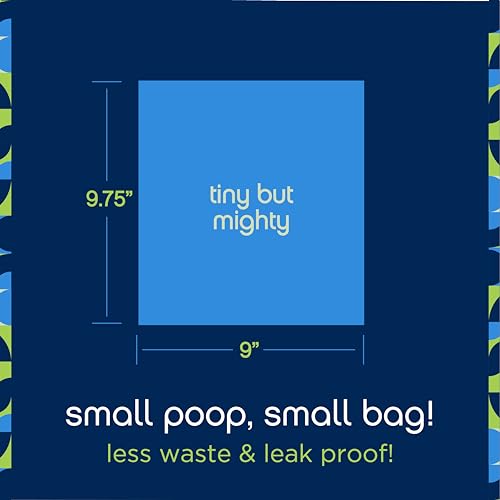 Image of Pet Life Unlimited Poop Bags for Small Dogs | Extra Thick & Strong | Leak Proof & Tear Resistant Waste Bags | Unscented | 360 Count, PL60502, Blue
