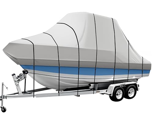 iCOVER T-Top Boat Cover, 600D Heavy Duty Marine Grade...