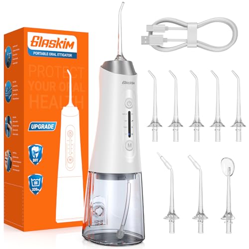 Glaskim Jet Dentaire Hydropulseur Professionnel - 4 Modes de...
