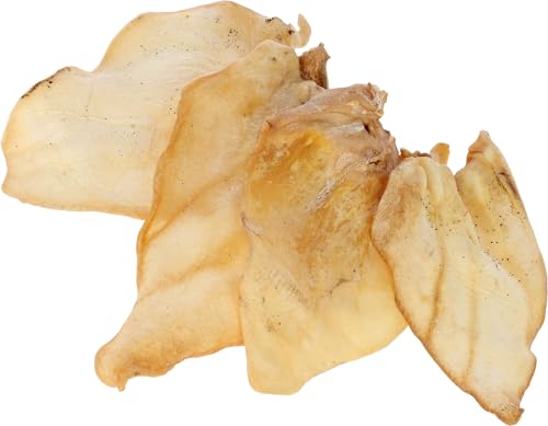 Kerbl Pet Rinderohren, Hundesnack, Leckerli, 10er Beutel, 200g, Naturkauartikel, für Hunde aller Rassen, fettarm, geruchsarm