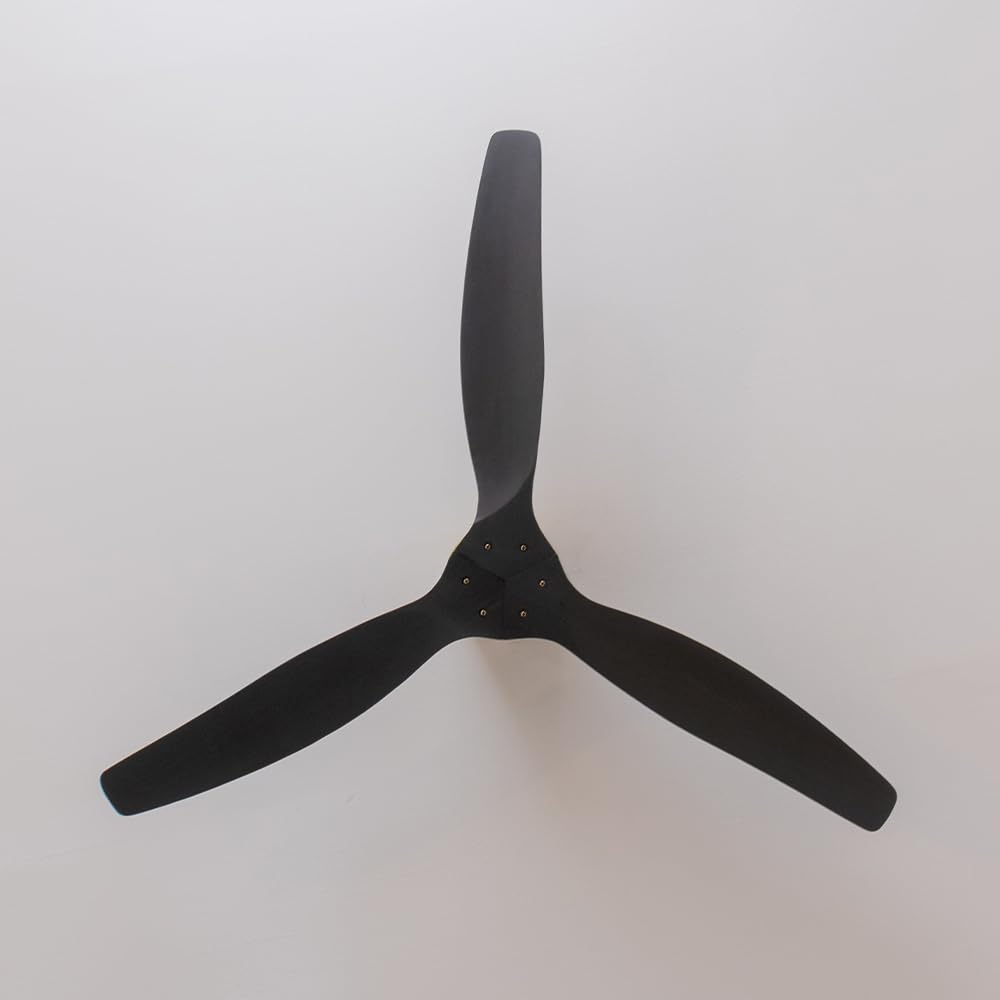 Cecotec Ventilateur de Plafond avec Télécommande de 52" EnergySilence Aero 5400 Classic Gold&Black. Moteur DC 40W, 3 Pales, 6 Vitesses, Minuterie jusqu'à 8h, Mode Hiver/Été